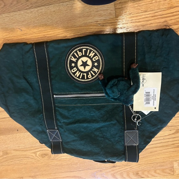 Kipling 19” Satchel Tote in Forest Green - Picture 6 of 8